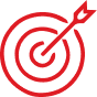 Bullseye icon. Digital strategy agency concept